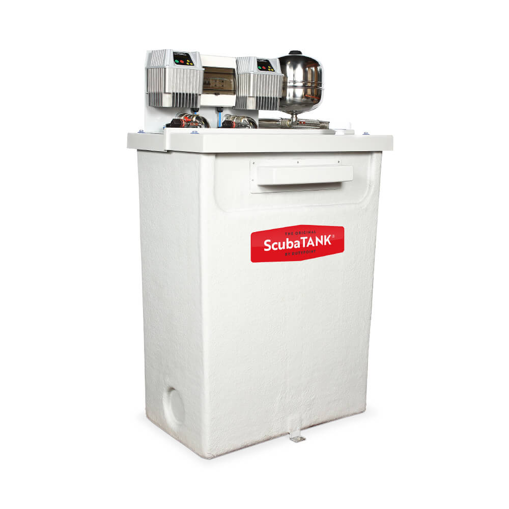 Space-saving ScubaTANK® with a category 5 AB air gap