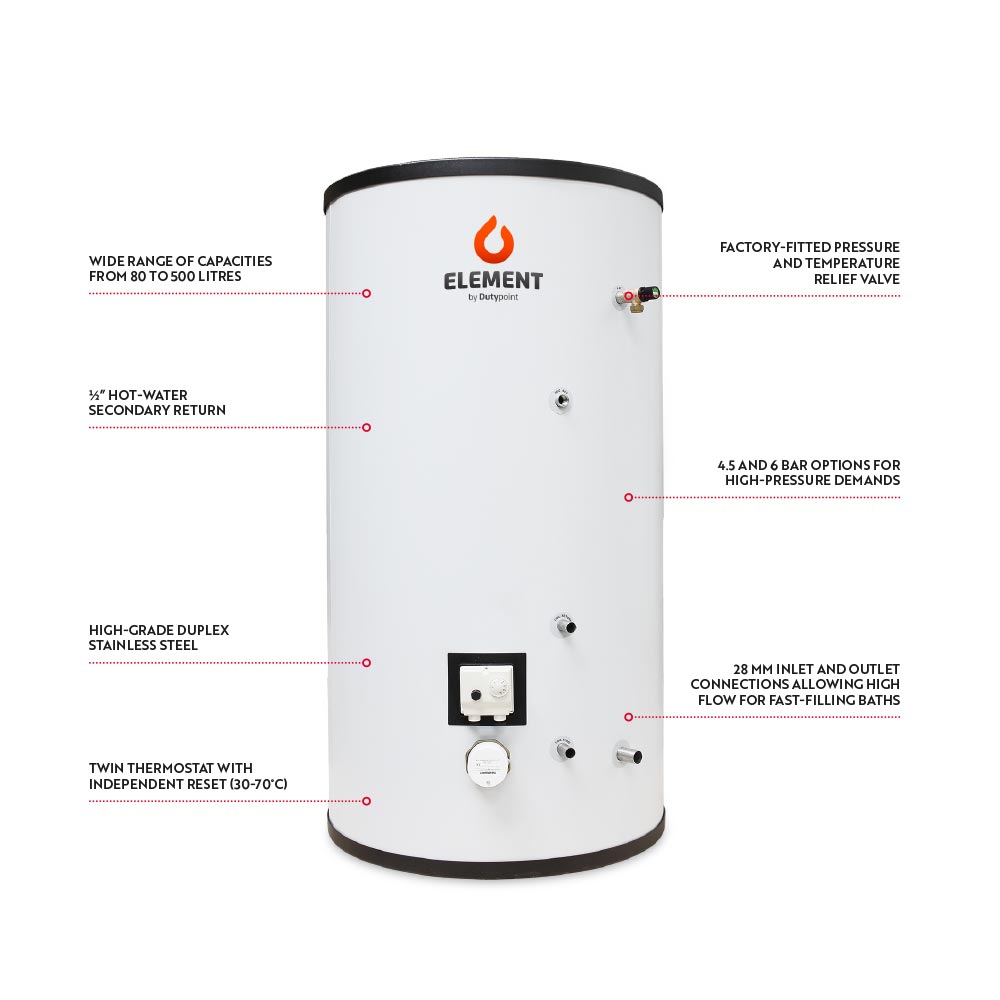 Element Hot Water Cylinders Heating and Domestic Hot Water from Dutypoint