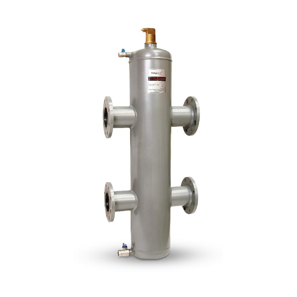 CXX – Combined Dirt/Air Separator and Balancing Tank Heating and Domestic Hot Water from Dutypoint