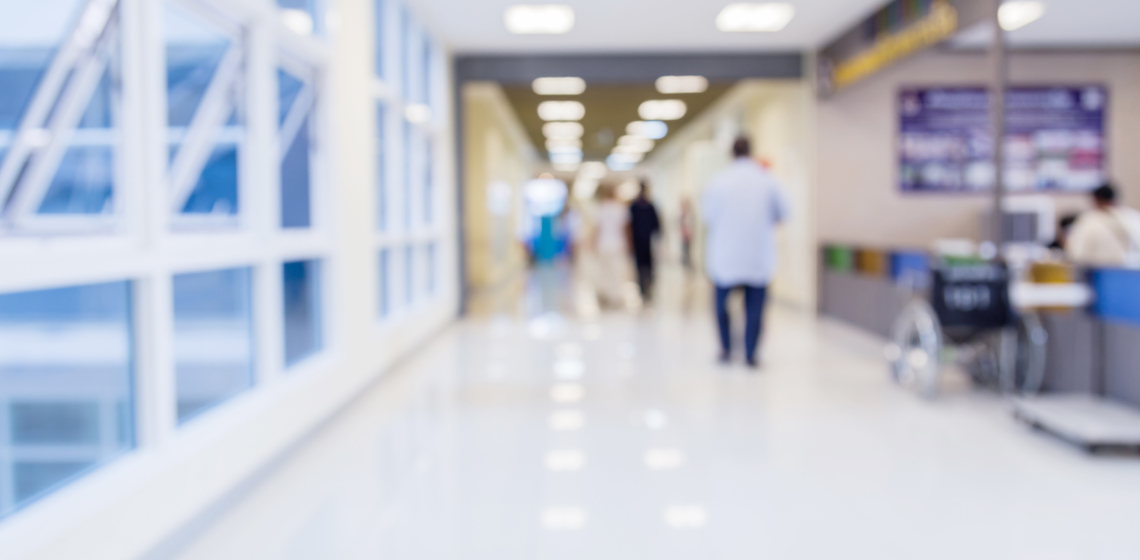 Blurred Hospital Corridor
