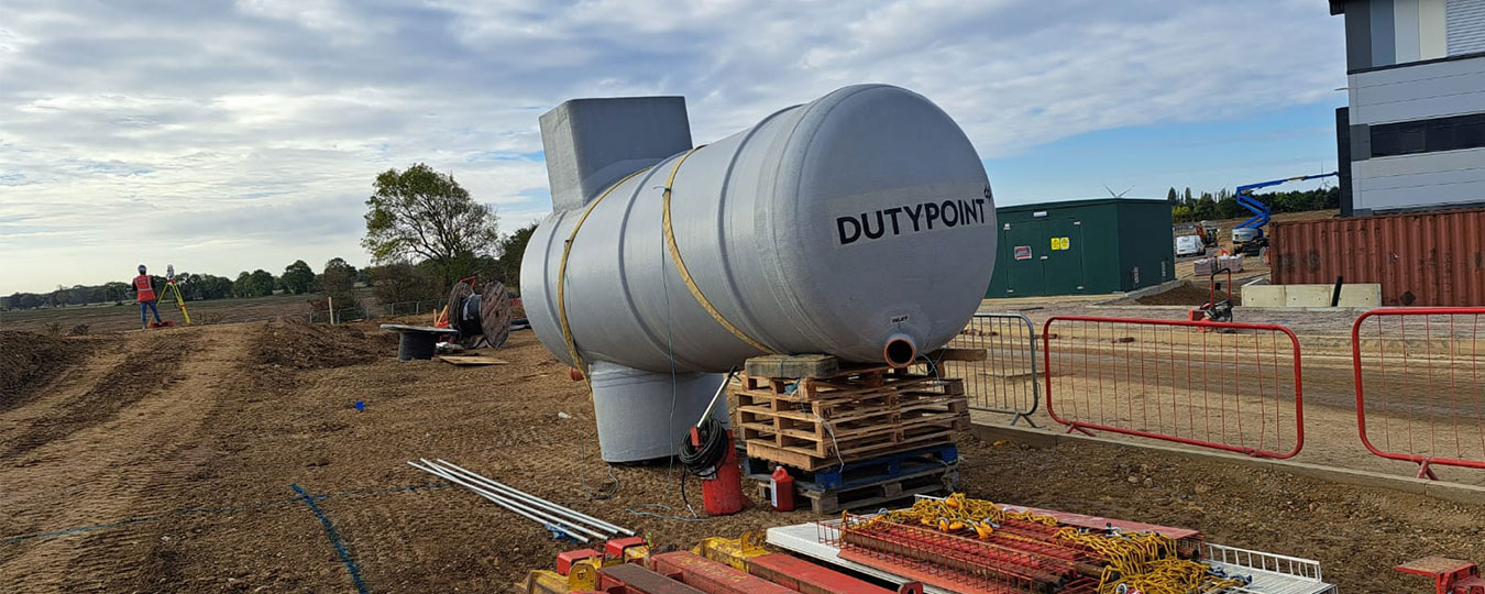 Tank Being Installed At Symmetry Park