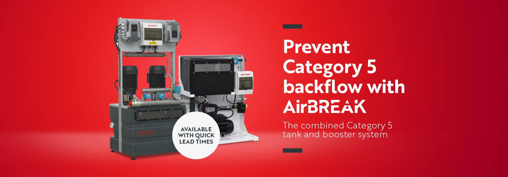 Prevent Category 5 backflow with AirBREAK